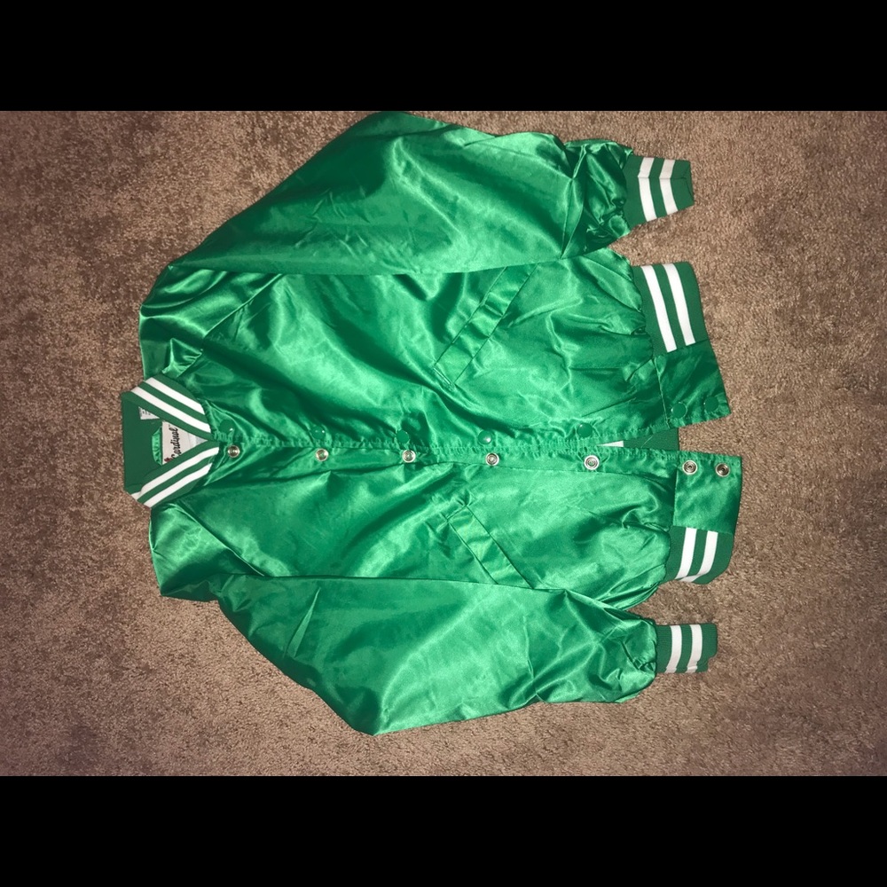 Vintage Style Green Letterman Jacket